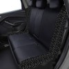 Flying Banner Carbon Fiber Leather Vehicle Seat Covers, Leopard Gray