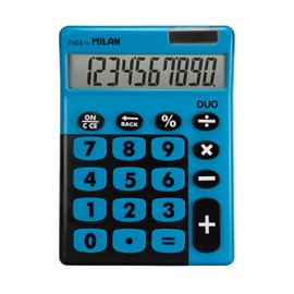 MILAN® Desktop Calculator Box with 10 Digits Duo Blue