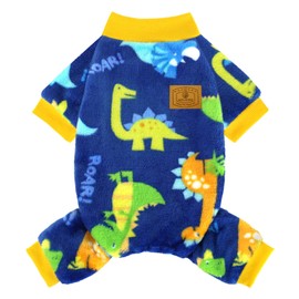 XPUDAC - Pijama de forro polar para perros pequeños y medianos, ropa de invierno suave y cálida para perros de invierno y Navidad (XL)