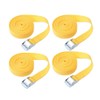 Ratchet Tie Down Straps, 2m x 25mm 4Pcs Adjustable Lashing