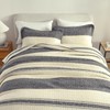 SOElinens Quilts Queen Size - 100% Cotton Charcoal Gray Off