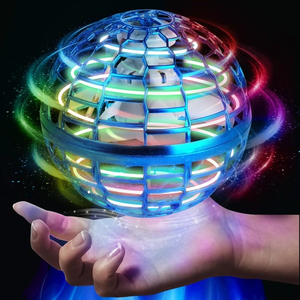 SVJJ LED Flying Orb Fidget Toy Spinner Rechargeable Safe Indoor