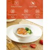 Sweese 18 oz Medium White Porcelain Bowls - Set of