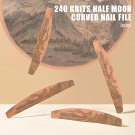 KADS Nail File Chinese Style Washable Professional Nail Files Reusable Double Sided Nail Styling Tools for Home and Salon 10 Pack (Gorgeous Jiangshan Landscape)