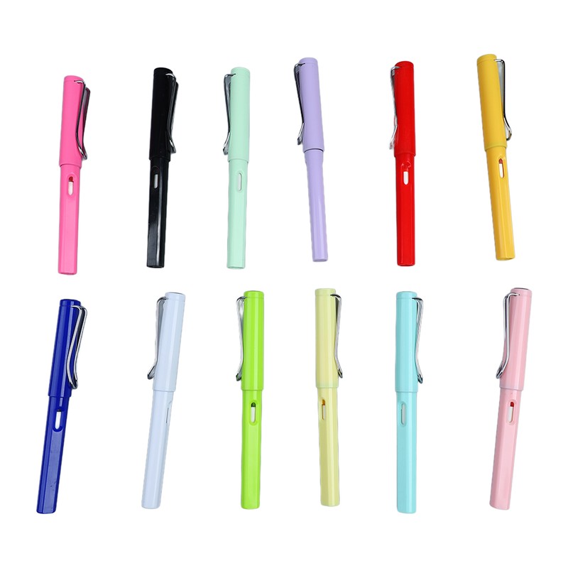 12pcs Inkless Pencil Fluency Writing Wide Pen Clip Reusable Everlasting