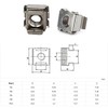 Cage Nuts And Screws M5x16 Carbon Steel Nickel Plated Cage