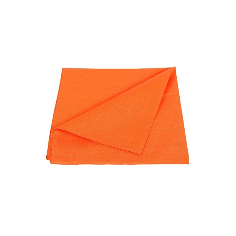 Toutacoo, Unisex Bandanna in 100% Cotton Orange