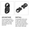 METALLIXITY Side Release Safety Buckle (6mm/0.23") 50Pcs, Plastic Breakaway Buckles