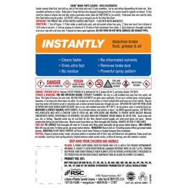 Gunk M705-12PK Non-Chlorinated Brake Cleaner - 14 oz, (Case of 12)