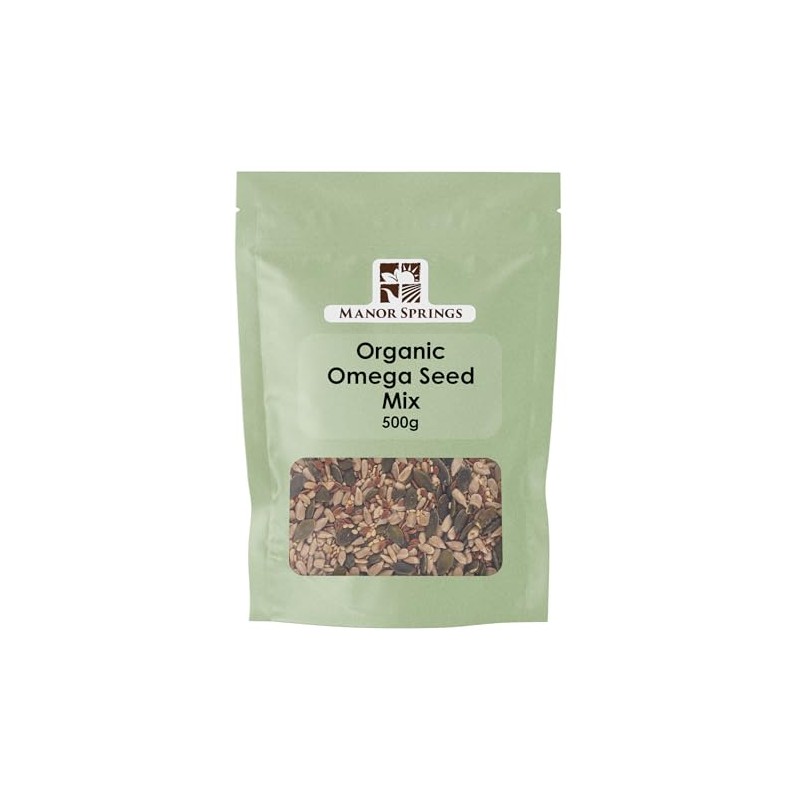 Organic Omega Four Seeds Mix 500g by Manor Springs Organic