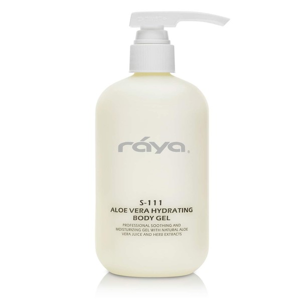 Raya Aloe Vera Hydrating Body Gel 16 oz (S-111) | Smoothing and Moisturizing Gel for the Face and Body | Made with 100% Natural Aloe Vera Juice | Great Before and After Sun Exposure