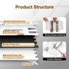 Koynsle Peel and Stick Backsplash Tile Waterproof Removable PVC Wall