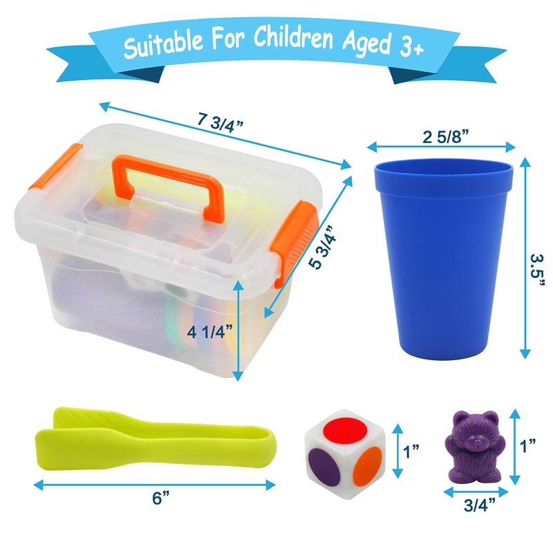 Templeton Educational Counting & Sorting Bears Kit, 70 Piece Super