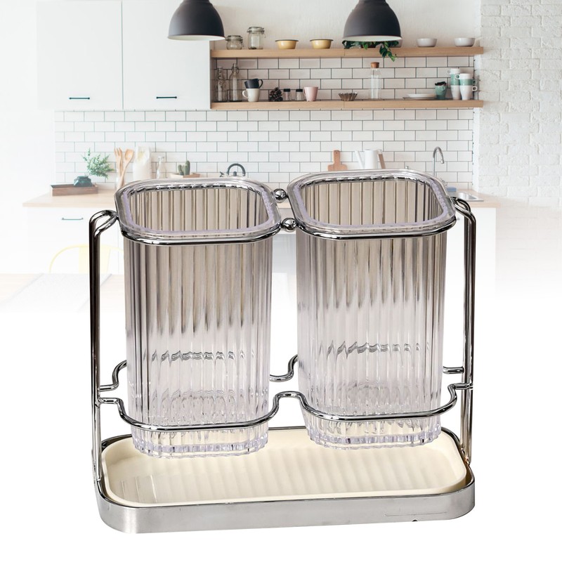 Household Chopstick Tube Kitchen Knife Chopstick Organizer Plastic Chopstick Drainage