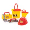 Polesie Polesie50205 Bucketset Worker Construct-Summer Toys-7-Pieces, Multi Colour