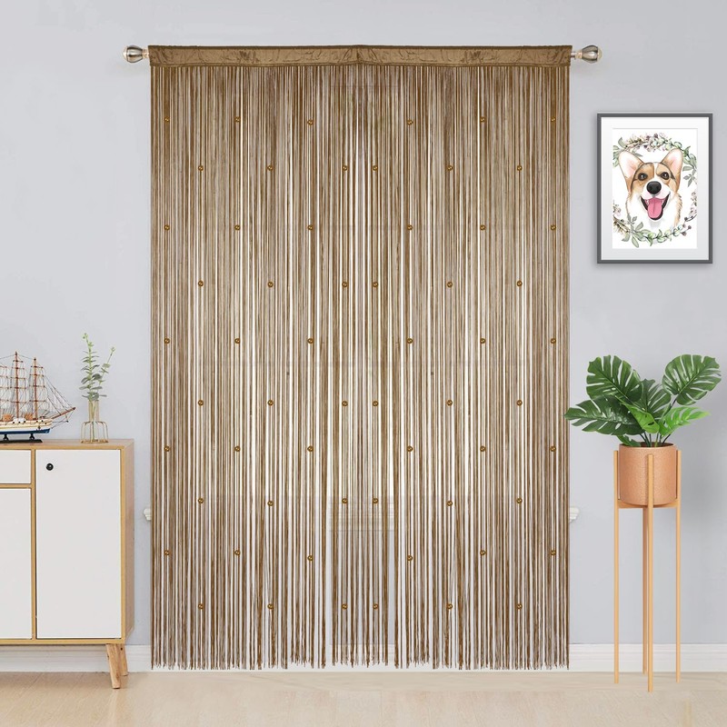 YIIBAII Beaded Curtain Beaded Curtains for Doorways Crystals Suitable for
