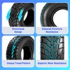 TRIBLE SIX 25x10-12 ATV/UTV Tires, 25x10x12 All-Terrain Tires, Set of