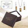 Copal Amber Pendant and Sterling Silver Adjustable Chain Jewellery Set,