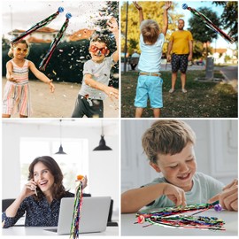 YaBaLuu 20 pelotas saltarinas con oropel Multicolor