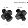 24 Pcs Camera Screw Adapters with Organized Box, 1/4 to