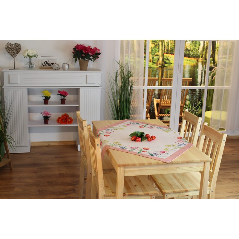 Kamaca Tablecloth Flower Meadow High-Quality Print Motif Eyecatcher in Spring