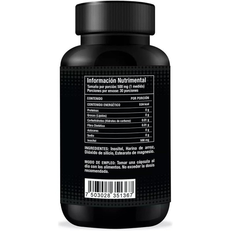 Inositol 500mg 30 cápsulas (Suministro 30 días)