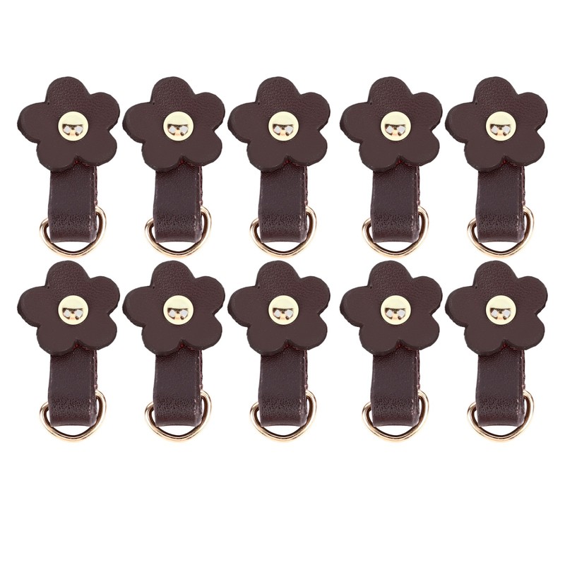 10 Sets Leather D Rings for Purse Genuine Leather Undamaged