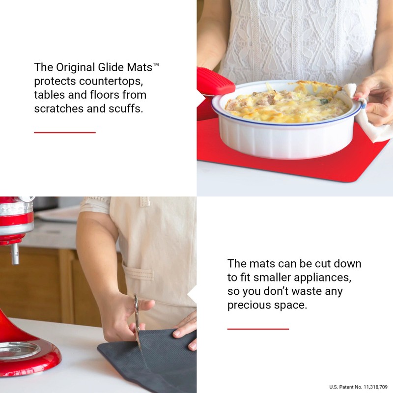 Cooks Innovation Set of 4 Kitchen Glide Mats Countertop Mat