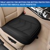 Car Seat Cover Front Bottom Seat Cushion Cover, PU Leather