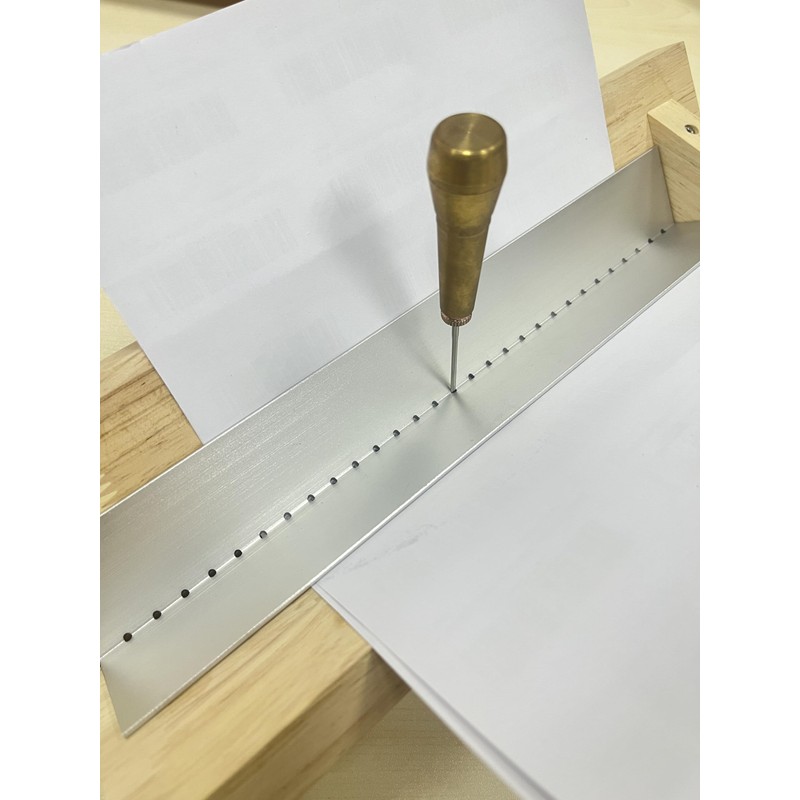Bookbinding Punching Cradle Set, Includes Dual-Use Piercing Guide, with a