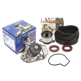 Domestic Gaskets DG-0664430217 Timing Belt AISIN Water Pump Kit Compatible With/Replacement For 88-95 Honda Civic CRX 1.5L D15B2 D15B7