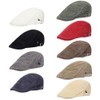 Zcargel Newsboy Hat Flat Cap Corduroy Flat Cap Driving Hat