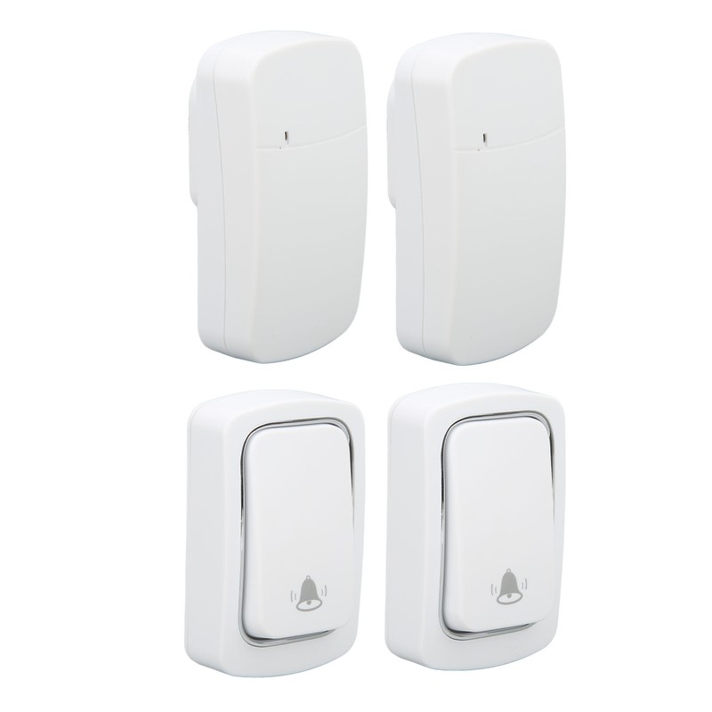 Wireless Doorbell Set Self Powered IP68 Waterproof Long Range Caregiver