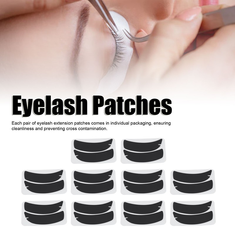 10 Pairs Eyelash Extension Under Eye Gel Pads Notch Flexible