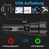 LED Flashlight USB Rechargeable Digital 120000lm High Luminous Flux Ultra