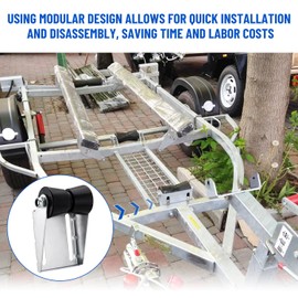 Venussar 5" Boat Trailer Rollers with Brackets Keel Roller Assembly Kit for Boat Trailer