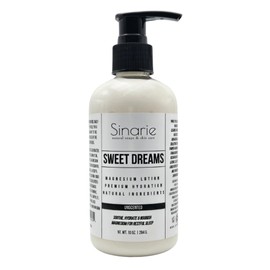 Sinarie Sweet Dreams Magnesium Lotion - 10 oz | Hydrating & Soothing Body Lotion for All Skin Types | Natural Magnesium Enriched Moisturizer (10 oz., Unscented)