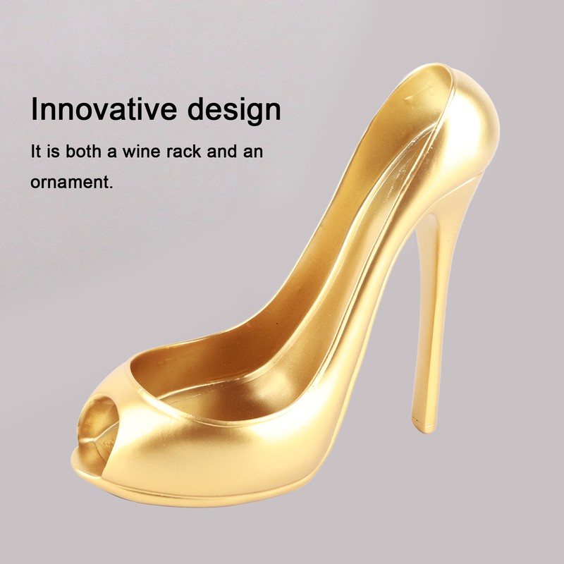 Innovative Wine Rack HighHeeled Shoe Shape Wine Bottle Display Holder