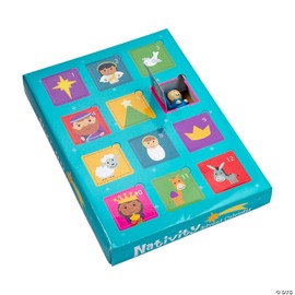 12 Days of Christmas Nativity Toy Advent Calendar Set - 12 Pieces, New Toy Each Day