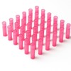 50Pcs Red Plastic Lipstick Containers with Caps 5g Empty Lip
