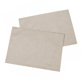 Casual Dining 13 x 18-inch Faux Silk Placemats, Pack of 2, Latte