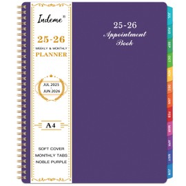 2025-2026 Weekly Appointment Book/Planner - Daily Hourly Planner 2025-2026, Jul 2025 - Jun 2026, 9" x 11" Appointment Book, Monthly Tabs, Hourly Interval, Thick Paper