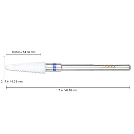 Pana Professional - Small Cone White Ceramic Bit 3/32" Shank Size - Nail Drill Bit for Dremel Machine