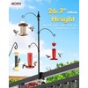 iBorn Bird Feeder Hook for Deck Railing Outside Hanging for