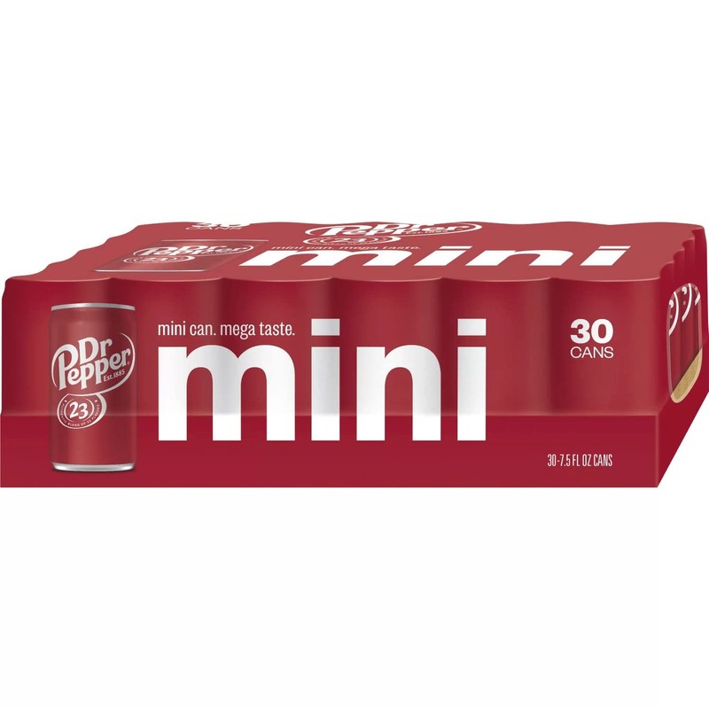 Dr Pepper Soda, 7.5 Fluid Ounce Can (Pack of 30)