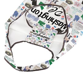 AKTAP Washington Souvenirs Gifts Washington DC Eco-Friendly Foldable Shopping Tote Bag for Groceries Washington Travel Gifts (TB, Washington F TE-HT)