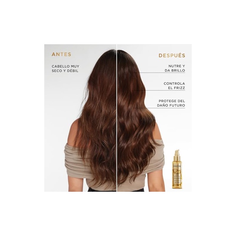 Pantene Aceite Para Cabello Nutre, Protege, Da Brillo Y Antifrizz
