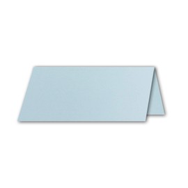 FarbenFroh by GUSTAV NEUSER 50 x Place Cards in Light Blue (Blue) - 4.5 x 10 cm - Blank - Double Cards - as Place Cards and Name Cards for Weddings and Festivals