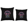 Vibrant Explosive Mushroom Cloud Throw Pillow