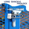 Lengthened Padlock with 6 Keys, 50mm Long Shackle Padlock High